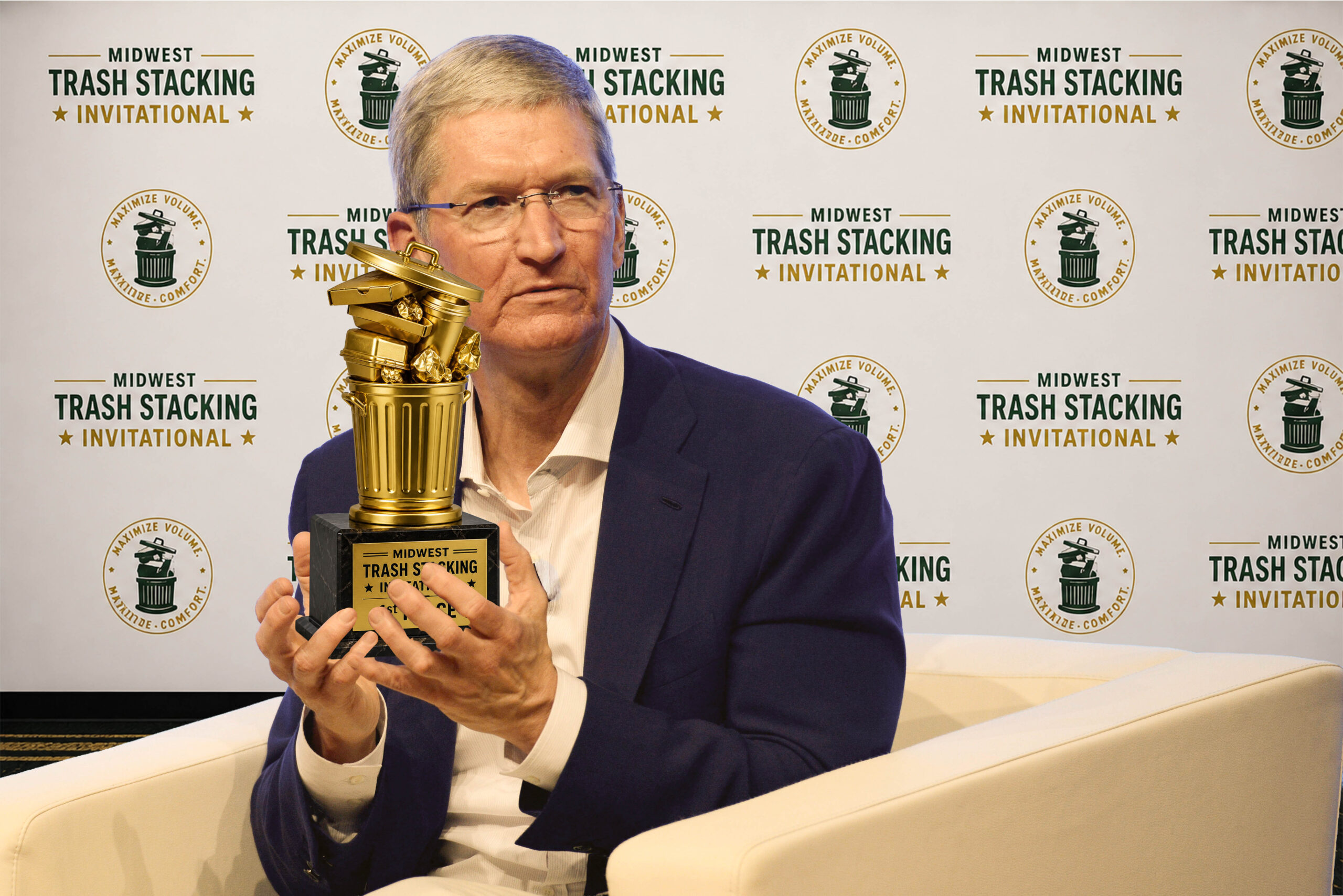 Tim Cook Quietly Wins the 2026 Midwest Trash Stacking Invitational